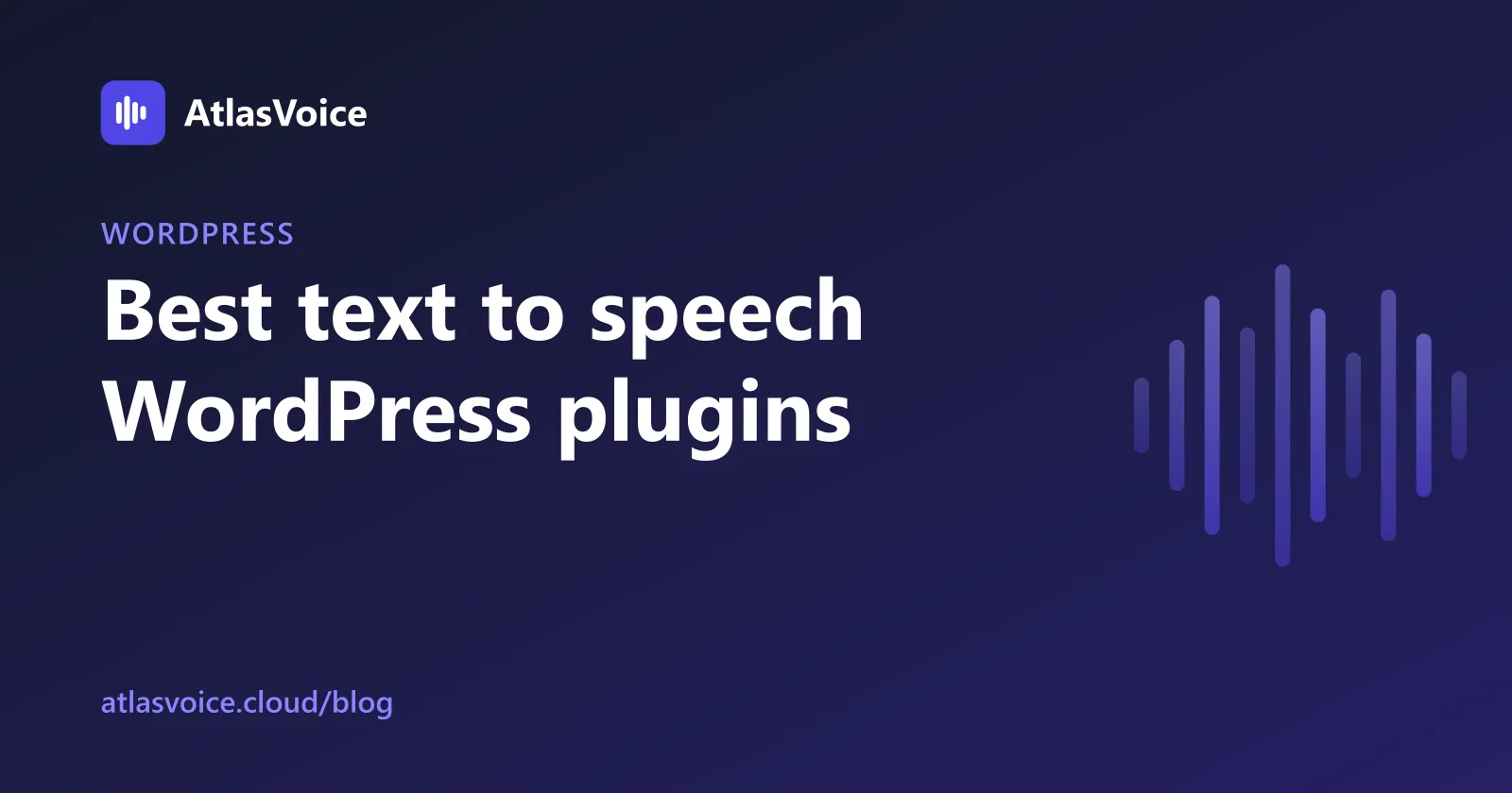 Best Text to Speech WordPress Plugin in 2026: 6 Options Compared — AtlasVoice blog