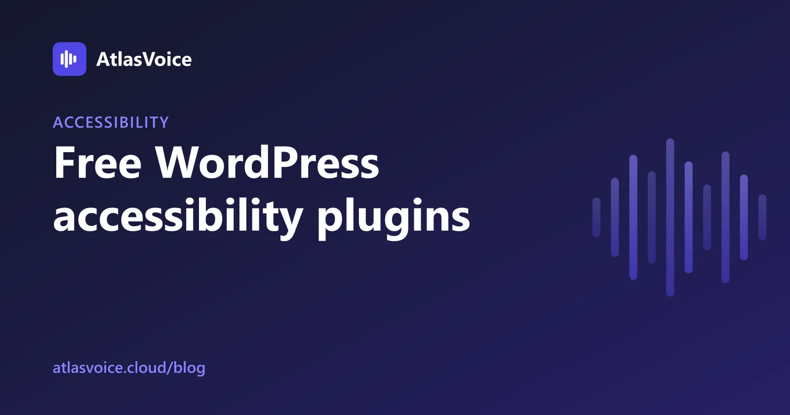 Best Free WordPress Accessibility Plugin: 7 Options Compared — AtlasVoice blog